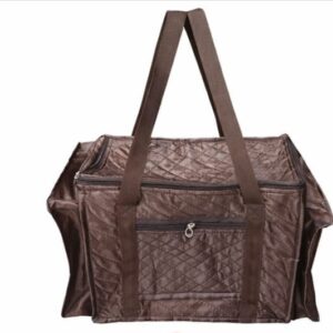 Mocha Quilted Travel Tote